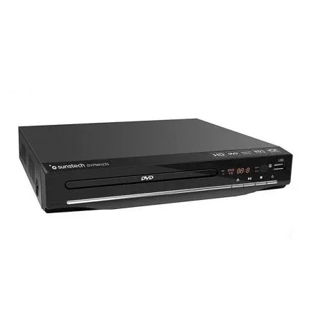 SUNSTECH Reproductor DVD DVPMH225 HD USB HDMI Negro